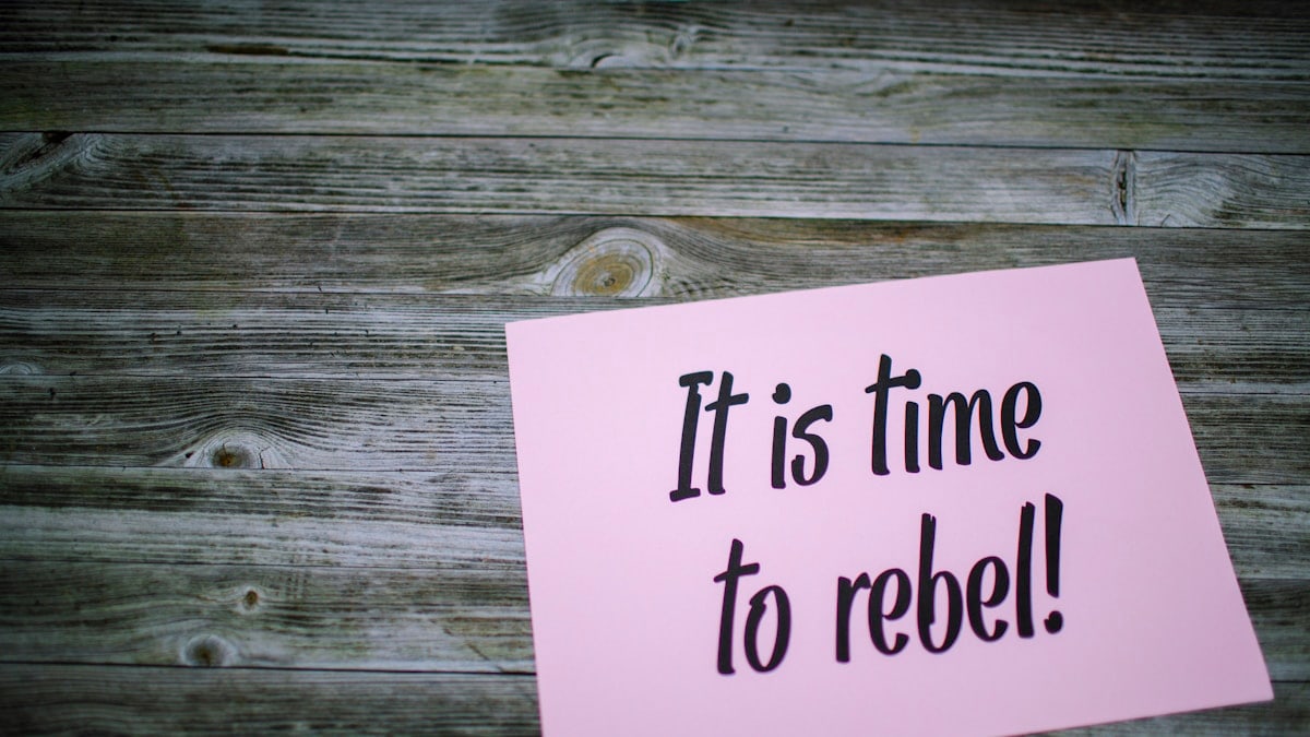 Fridays for future slogan quote – IT IS TIME TO REBEL!